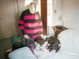 Ruth Dorrough; Wyatt dog; Kat s house in Concord; New England; New Hampshire